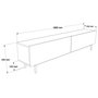 Hanah Home Future - FR8X-S Soporte para TV de Roble